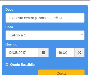 Prenota un campo